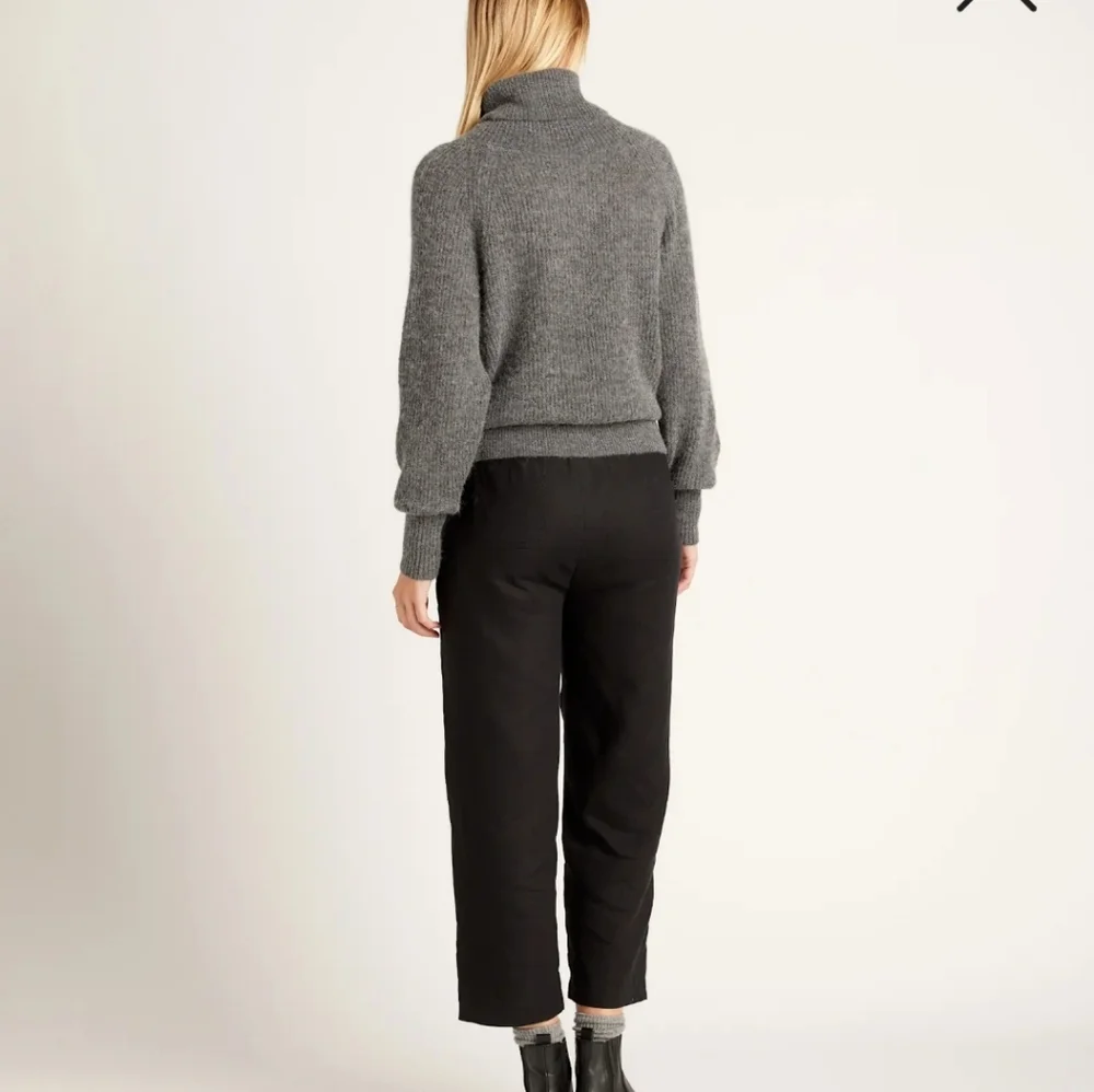 NWT! Quince Baby Alpaca-Wool Blend Turtleneck Black Sweater! Sz. XS (B11) - Picture 10 of 12